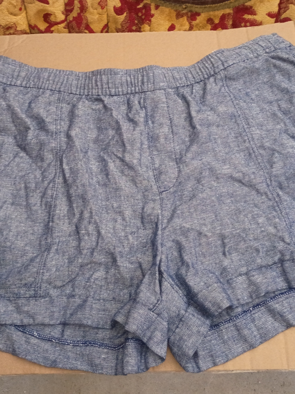 Old Navy Navy Blue Textured Shirt